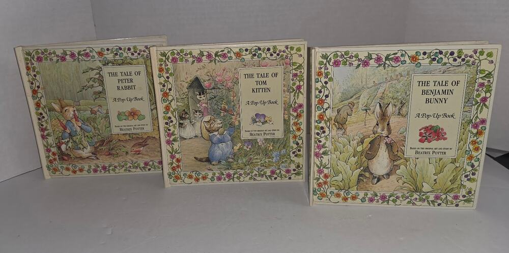 Beatrix Potter Pop-Up Books The Tales Of 1994 Vintage Lot of 4 Charlotte Mason